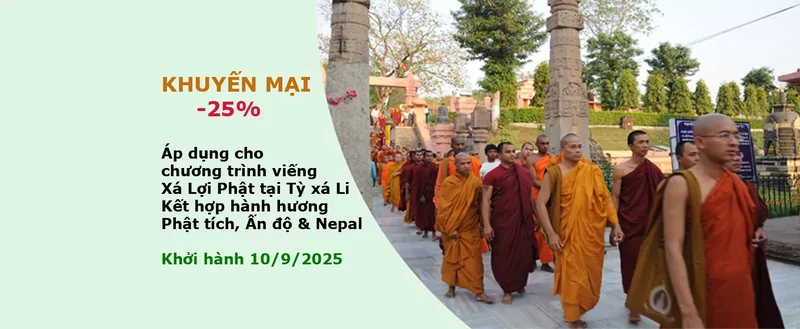 Hành Hương ngày 6/10/25 giảm 25%