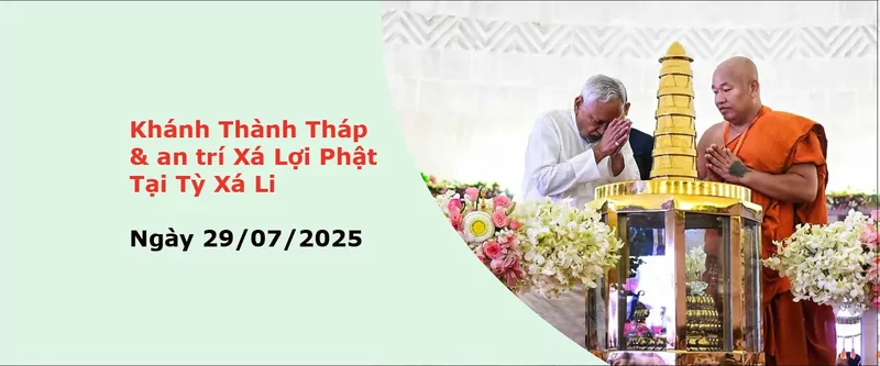Khánh thành tháp xá lợi