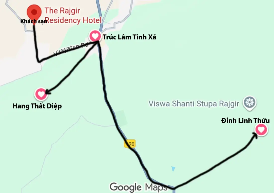 Bản đồ Thành Vương Xá