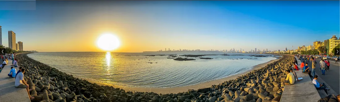 Mặt trời lặn ở Mumbai